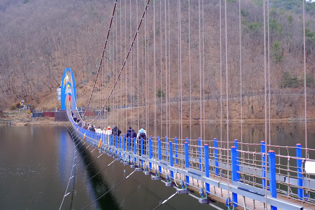 青陽天莊湖吊橋 青陽天莊湖吊橋